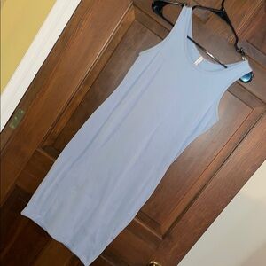 Pinkblush periwinkle tank dress size M (see measurements) stretch knit Maternity